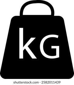 Kilogram Icon, mass constant flat vector icons, Pictograph of weight template designs elements, on transparent background. Monochrome signs for design of product description, instructions, warnings