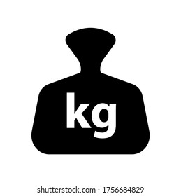 kilogram icon on white background	