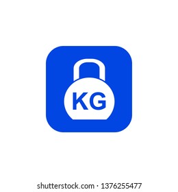 Kilogram icon. Vector illustration