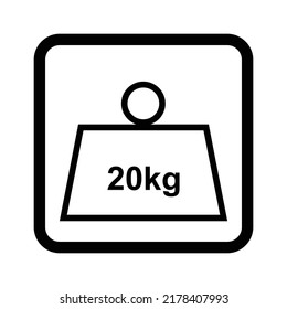 Kilogram Measurement sign -  Weight marking packaging equipment, weigh scale