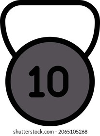 kilogram vector colour line icon
