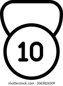 kilogram vector thin line icon