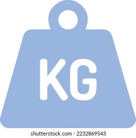 icono de kilogramo de peso. señal de peso de metal antiguo en kg. peso metálico kilogramo de icono pesado. Concepto de pesada y ligera. Signo aislado moderno