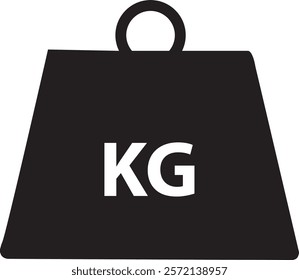 Kilogram weight icon vector illustration design. Maximum weight icon. load-bearing ability icon