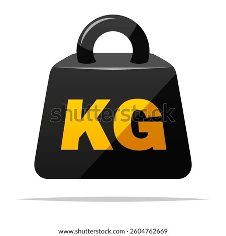 Kilogram weight vector isolated illustration