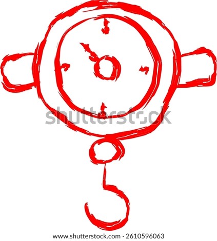 kilograms icon in Doodle style 