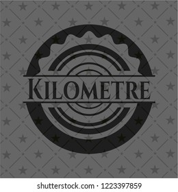 Kilometer black emblem