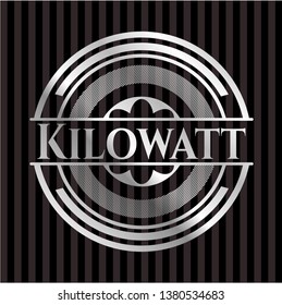 Kilowatt silvery emblem