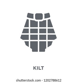 Kilt icon. Kilt design concept from Kilt collection. Simple element vector illustration on white background.