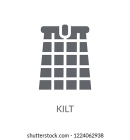 Kilt icon. Trendy Kilt logo concept on white background from Clothes collection. Suitable for use on web apps, mobile apps and print media.