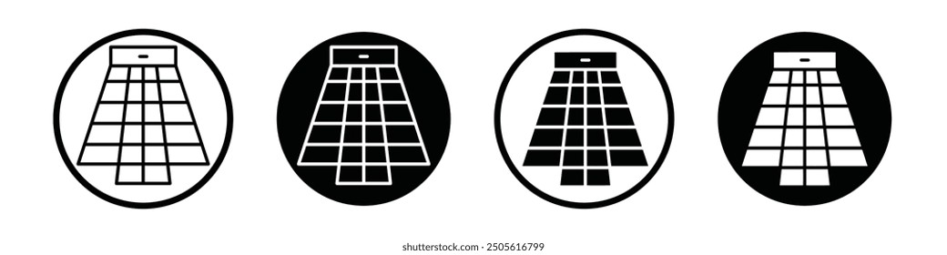 Kilt vector icon set black filled and outlined style.