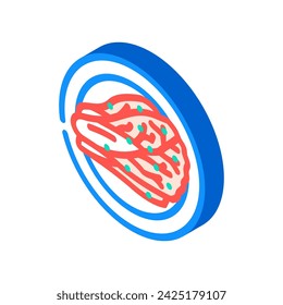 kimchi cabbage korean cuisine isometric icon vector. kimchi cabbage korean cuisine sign. isolated symbol illustration