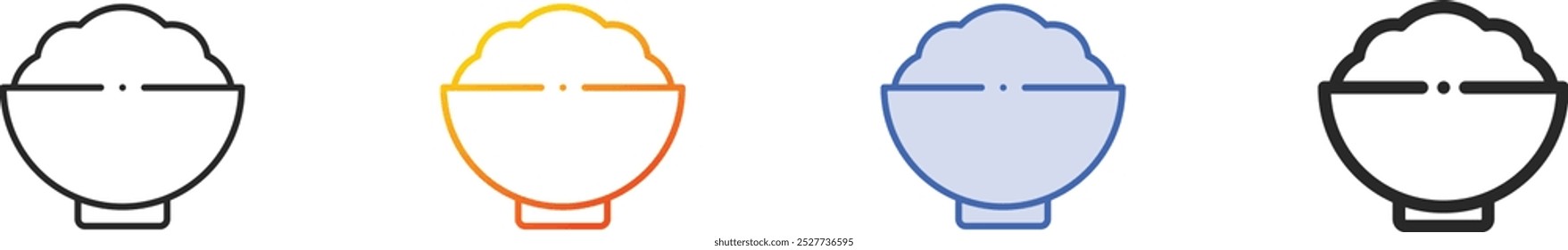 kimchi icon.Thin Linear, Gradient, Blue Stroke and bold Style Design Isolated On White Background