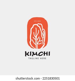 
Kimchi Logo Design , traditionelle koreanische Küche, Vektorkunst-Inspiration.
