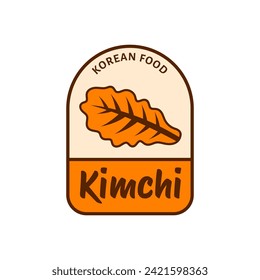 Kimchi Logo Korean Food Vector Template, for Organic Healthy Traditional Homemade Food Graphic Designs Inspiration