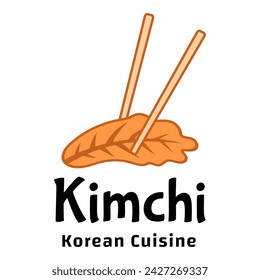 Kimchi Logo Korean Food Vector Template, for Organic Healthy Traditional Homemade Food Graphic Designs Inspiration