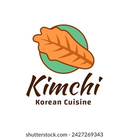 Kimchi Logo Korean Food Vector Template, for Organic Healthy Traditional Homemade Food Graphic Designs Inspiration