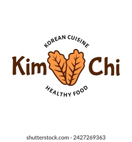 Kimchi Logo Korean Food Vector Template, for Organic Healthy Traditional Homemade Food Graphic Designs Inspiration