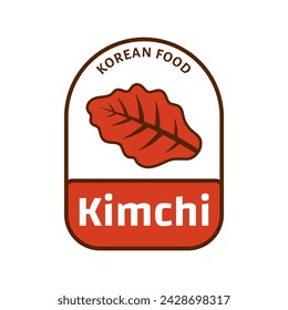 Kimchi Logo Korean Food Vector Template, for Organic Healthy Traditional Homemade Food Graphic Designs Inspiration