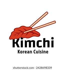 Kimchi Logo Korean Food Vector Template, for Organic Healthy Traditional Homemade Food Graphic Designs Inspiration