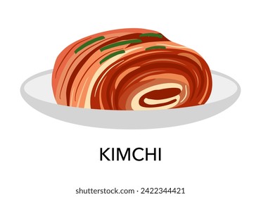 Kimchi traditional Korean dish consisting of salted and fermented vegetables.