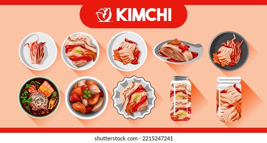 Kimchi vector set collection graphic design