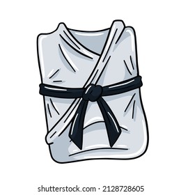 Kimono clothes. Combat Japanese robe for sports and martial arts.