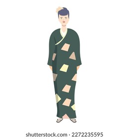 Kimono design icon cartoon vector. Woman person. Fashion character