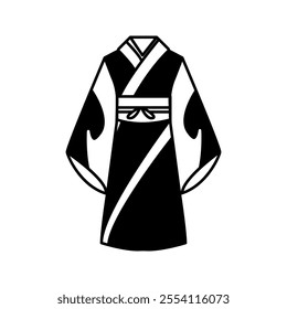 Kimono Dress icon for web, app, infographic, etc.on white background.color editable