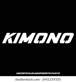 kimono, an elegant and luxury typeset