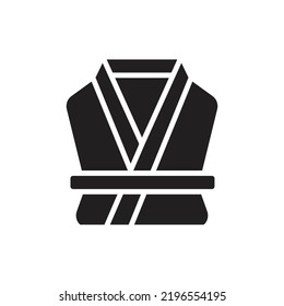 Kimono Filled Icon Vector Illustration