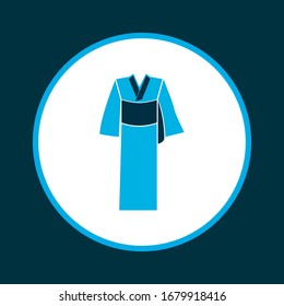 Kimono icon colored symbol. Premium quality isolated karate element in trendy style.