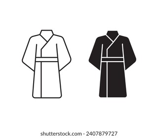 Kimono Icon Set. Vektorgrafik