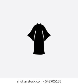 Kimono icon silhouette vector illustration