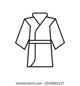 Kimono icon simple black line style.