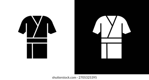 Icono de kimono, estilo plano simple. para diseños ui o ux