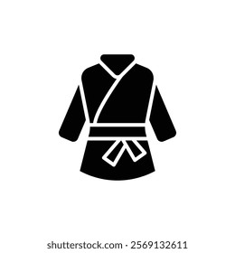 Kimono icon Vector flat thin line illustration