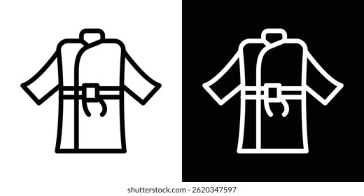 Kimono icon vector for web and mobile app. Symbol isolated.