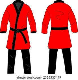 Kimono Karate Jiu Jitsu Uniform Vector 