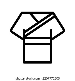 kimono line icon illustration vector graphic