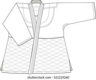 Kimono for martial arts