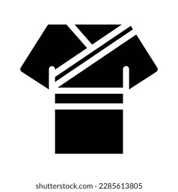 kimono solid icon illustration vector graphic