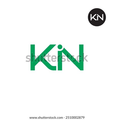 KIN Logo Letter Monogram Design