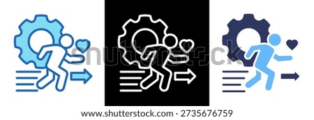Kind Action Icon triplestyle Vector Illustration