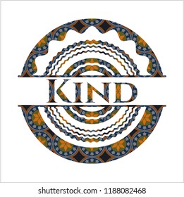 Kind arabesque emblem. arabic decoration.