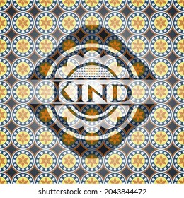Kind arabesque style badge. arabic decoration. 