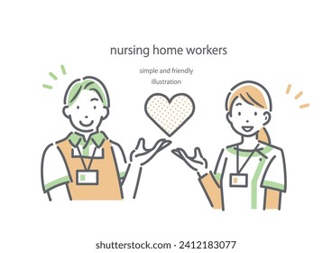 kind care givers at nursing home