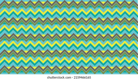 Tipo de patrón de chevron en color alegre para tela o textil. Patrón joven y energético.
