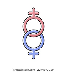 a kind of colorful symbol icon design for pride month