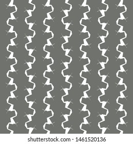 A kind of crinkled, vertically arranged ribbons. Textile pattern. Wallpaper. Tile. Vector illustration.